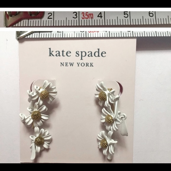 NWT Kate Spade NY "Into The Bloom" Daisy Drop Earings - Picture 7 of 10